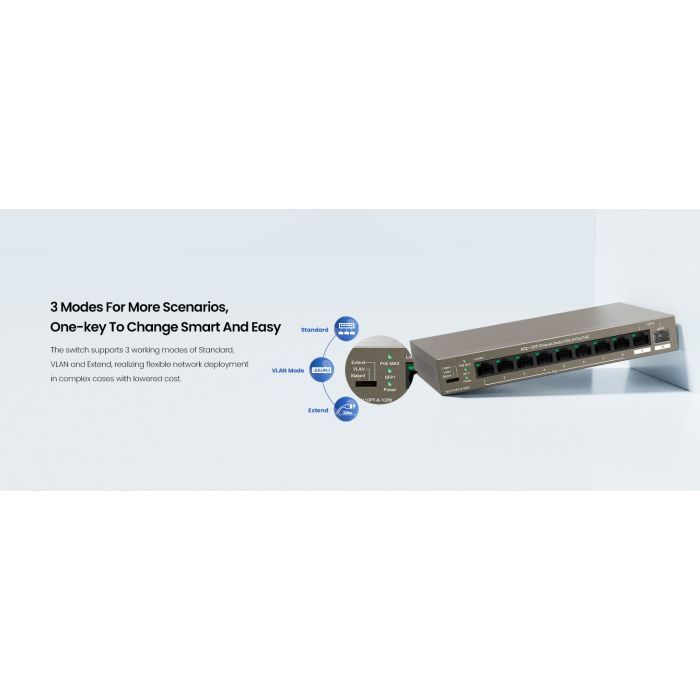 Коммутатор сетевой Tenda TEG1110PF-8-102W изображение 9