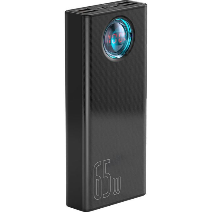Батарея универсальная Baseus Amblight Digital Quick 30000mAh 65W, Black (PPLG00101)