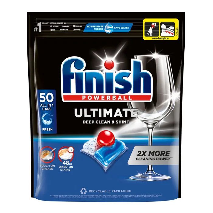 Таблетки для посудомийних машин Finish Ultimate All in 1 50 шт. (5908252002894)