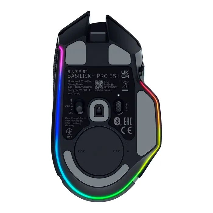 Мышка Razer Basilisk V3 Pro 35K Wireless/Bluetooth Black (RZ01-05240100-R3G1) изображение 6