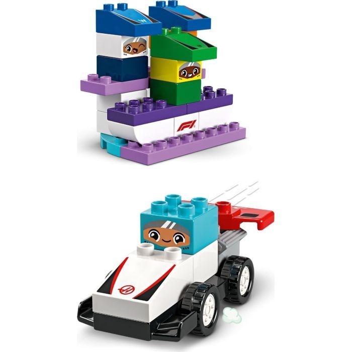 Конструктор LEGO DUPLO Town Автомобили для гонок и пилоты команд Формулы-1 (10445) изображение 4