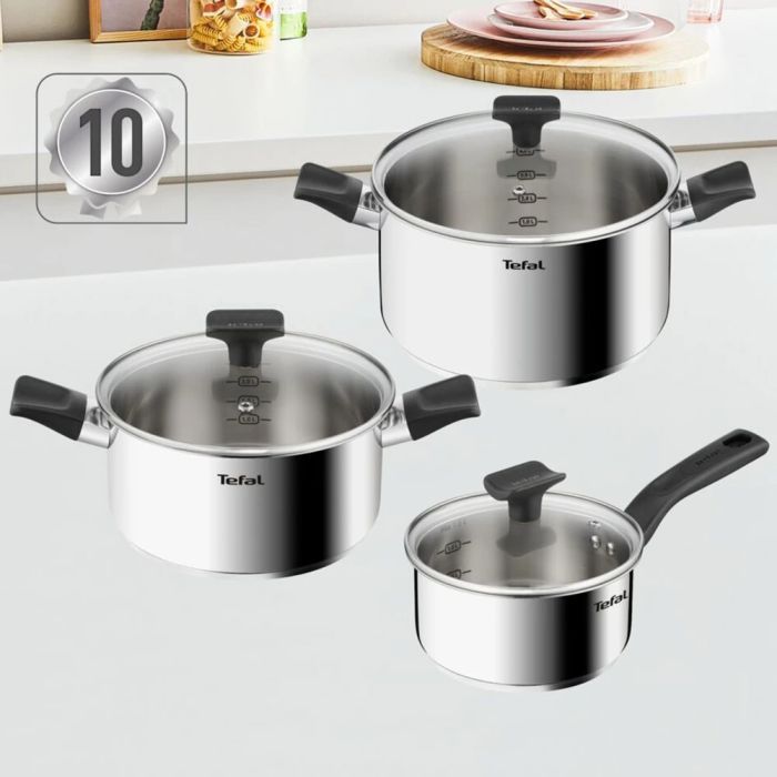 Набор посуды Tefal Delicious, 6предметів, нержавіюча сталь, бакеліт, скло (B925S655) изображение 8