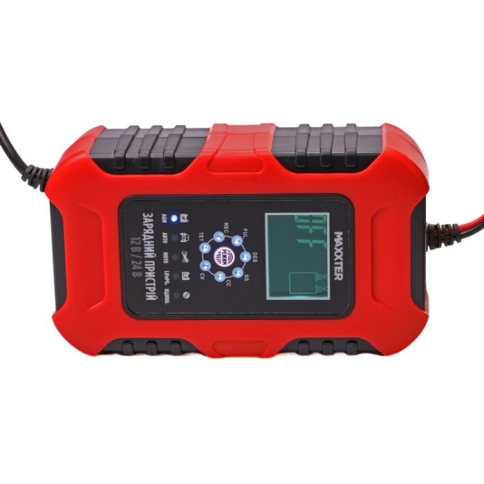 Мережевий зарядний пристрій для АКБ Maxxter 12-24V (MX-CHR-1224V10A) зображення 2