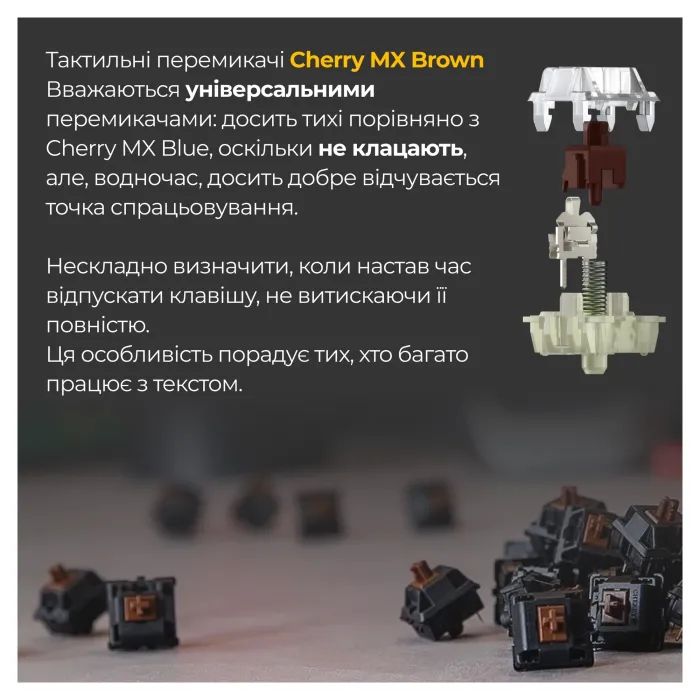 Клавиатура Ducky One 3 SF Cherry MX Brown RGB UA USB Black (DKON2167ST-BUAPXCLAWSC1) изображение 5