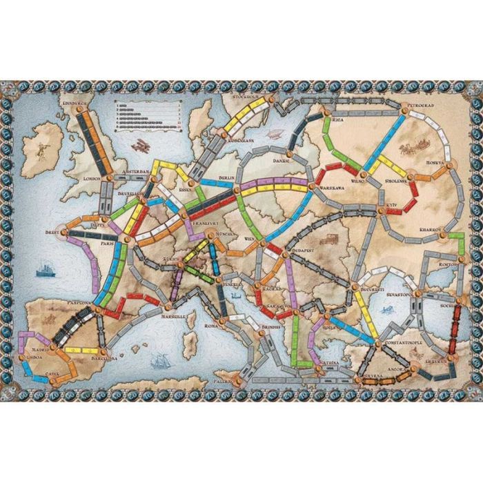 Настільна гра Lord of Boards Квиток на поїзд: Європа (Ticket to ride: Europe) (укр.) (DOW7202UK) зображення 2