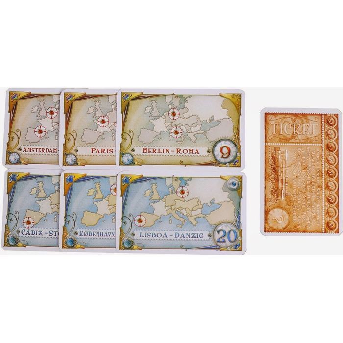 Настільна гра Lord of Boards Квиток на поїзд: Європа (Ticket to ride: Europe) (укр.) (DOW7202UK) зображення 5
