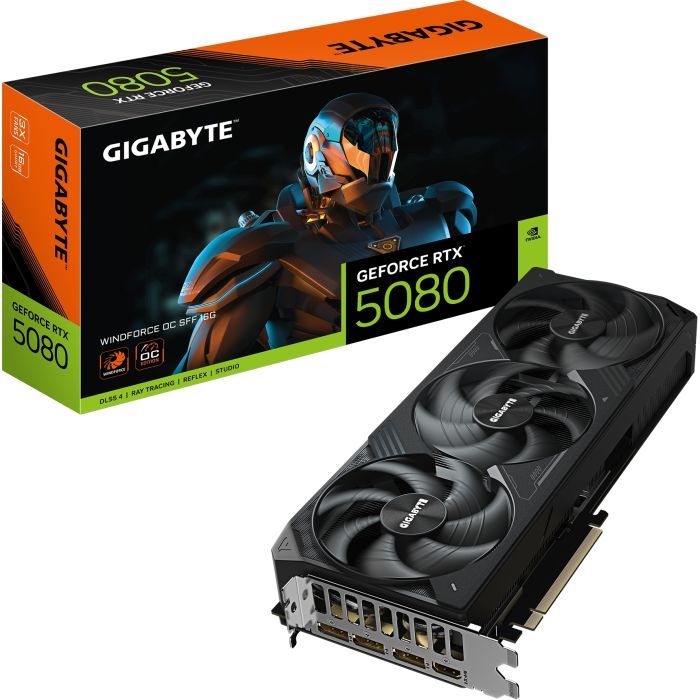 Видеокарта GIGABYTE GeForce RTX5080 16GB WINDFORCE OC SFF (GV-N5080WF3OC-16GD) изображение 10