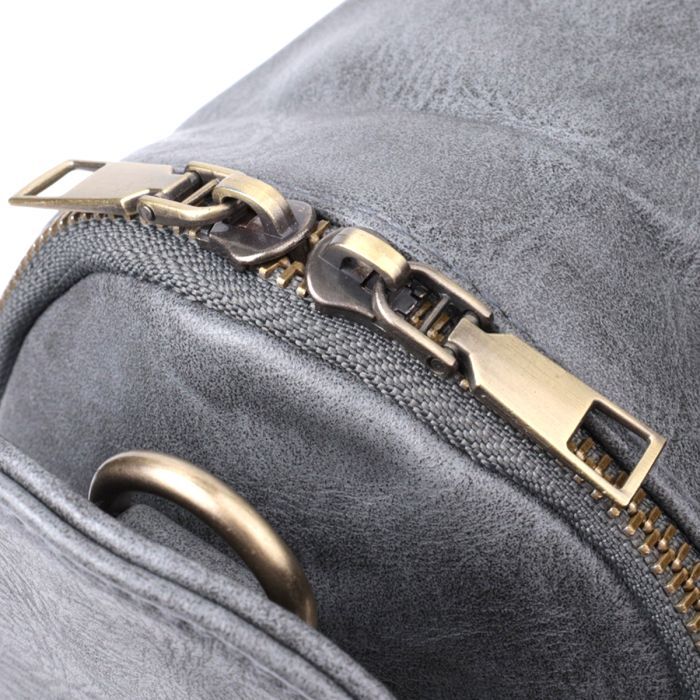 Сумка Vintage Через плечо из экокожи Серая (22792) изображение 6