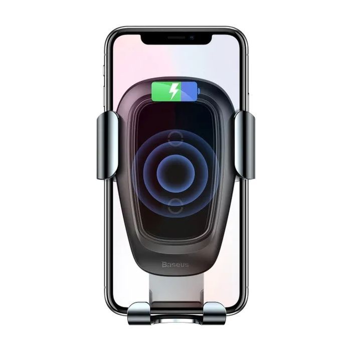 Универсальный автодержатель Baseus Metal Gravity with technology Qi 10W (WXYL-B0A) изображение 6