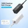 Зарядное устройство Vention 4xUSB 100W (2xUSB-C+2xUSB-A) PD3.0/QC 3.0/GaN Black (FBSBG-EU) изображение 3