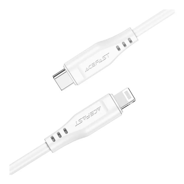 Дата кабель USB-C to Lightning 1.2m 3.0A TPE C3-01 White Acefast (6974316280811) изображение 2