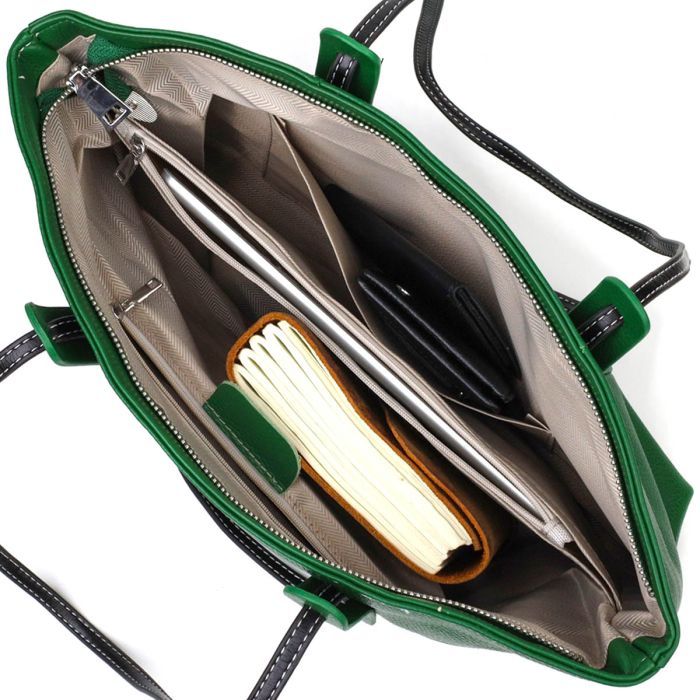 Сумка Vintage Из натуральной кожи Черная (22119) изображение 8