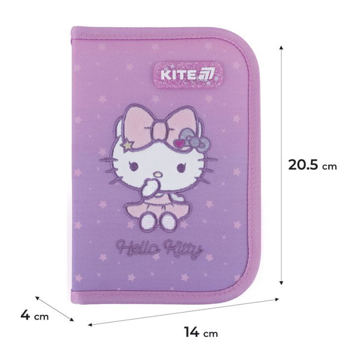 Пенал Kite 621 Hello Kitty, 1 відділення, 1 відворот (HK25-621) изображение 2