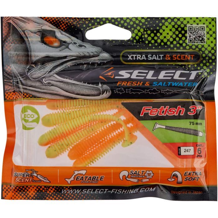 Силікон рибальський Select Fetish 3" 280 (6 шт/уп) (1870.71.25) зображення 2