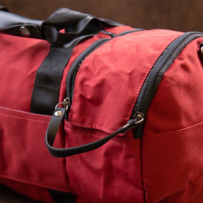 Сумка Vintage Спортивная текстильная Малиновая (20642) изображение 10