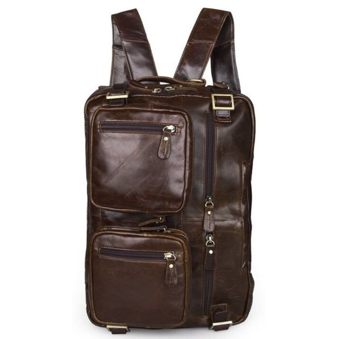 Сумка Vintage Коричневая (14074) изображение 11