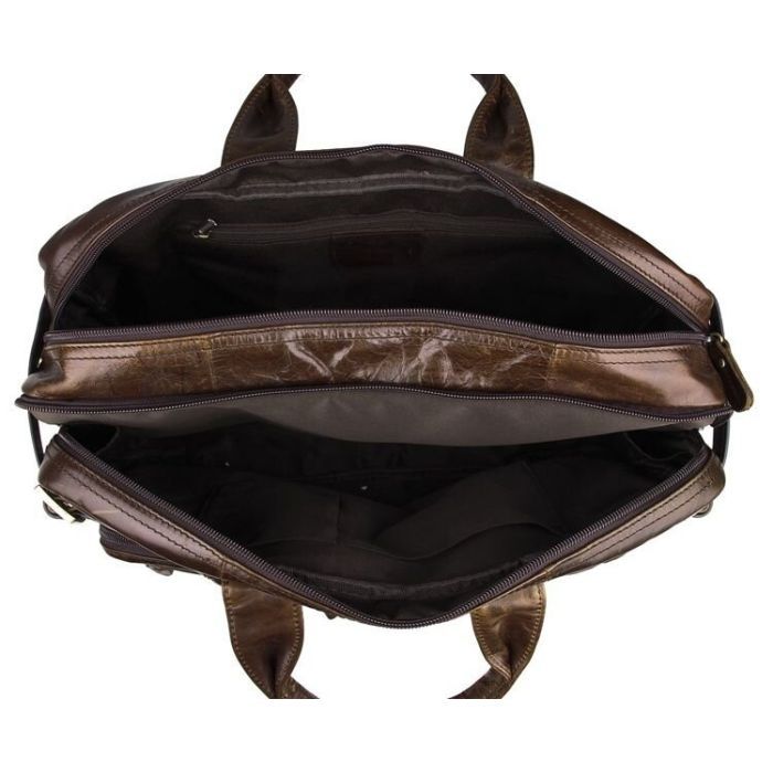 Сумка Vintage Коричневая (14074) изображение 12