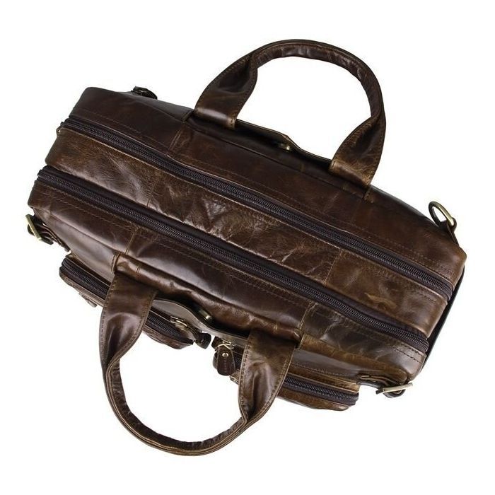 Сумка Vintage Коричневая (14074) изображение 7