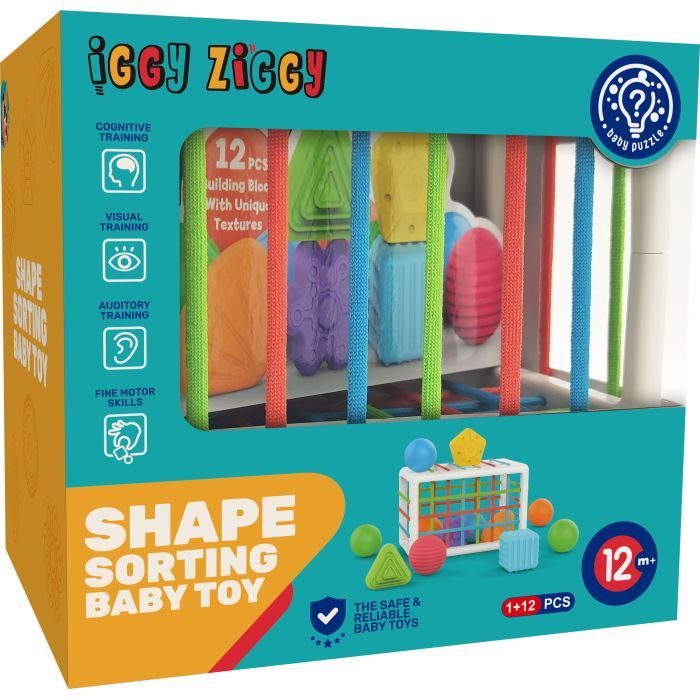 Развивающая игрушка Iggy Ziggy сортер Куб с фигурками (3858894673025) изображение 3