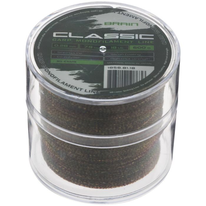Волосінь Brain Classic Carp Line 3D (camo) 600m 0.25mm 15lb 6.6kg (1858.81.17) зображення 2