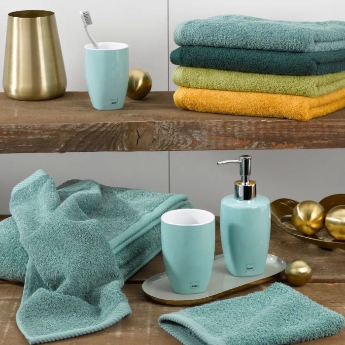 Рушник Kela рукавичка махрова для обличчя Ladessa, зелений нефрит, 15х21 см (23296) (00000026303) зображення 2