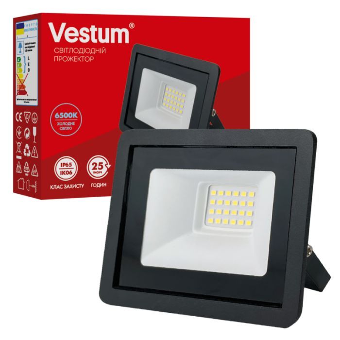 Прожектор Vestum LED 20W 6500K 180-260V IP65 (1-VS-3014)