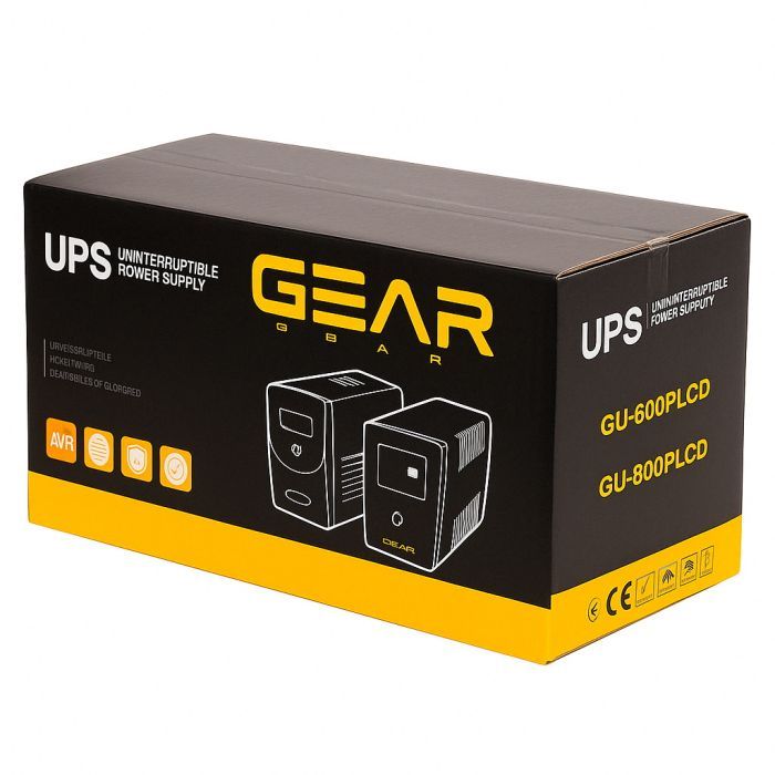Пристрій безперебійного живлення GEAR GU-800PLCD зображення 3