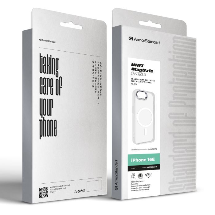Чехол для мобильного телефона Armorstandart Unit MagSafe Apple iPhone 16e Titanium Grey (ARM83876) изображение 7