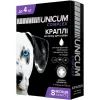 Капли для животных Unicum COMPLEX от блох, клещей и гельминтов на холку для собак до 4 кг/4 шт (4820150202507)