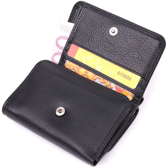 Кошелек ST Leather Кожаный Черный (22506) изображение 5