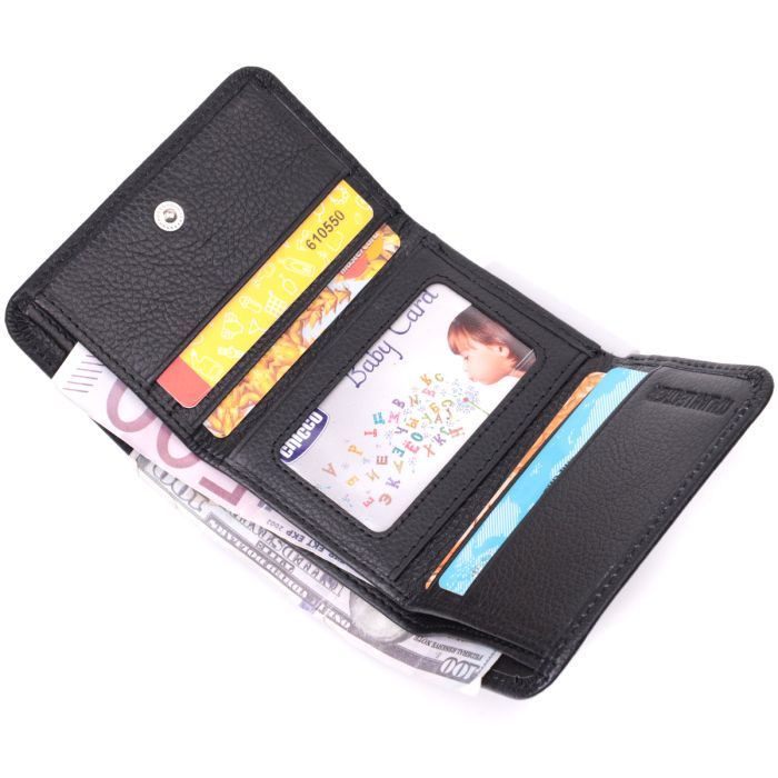 Кошелек ST Leather Кожаный Черный (22506) изображение 6