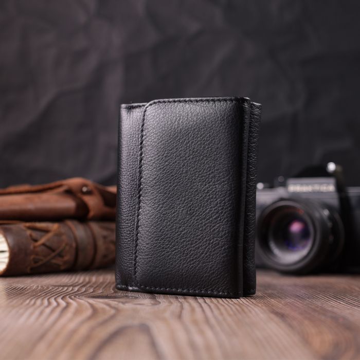 Кошелек ST Leather Кожаный Черный (22506) изображение 9