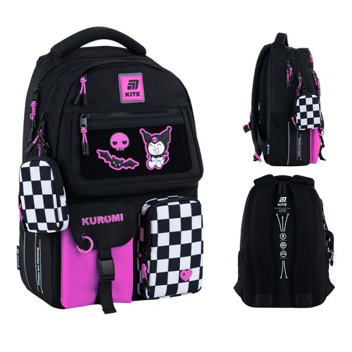 Рюкзак школьный Kite Education teens 2587M HK-2 Kuromi (HK25-2587M-2)