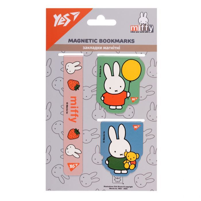 Закладки для книг Yes магнитные Miffy 3 шт (708356) изображение 2