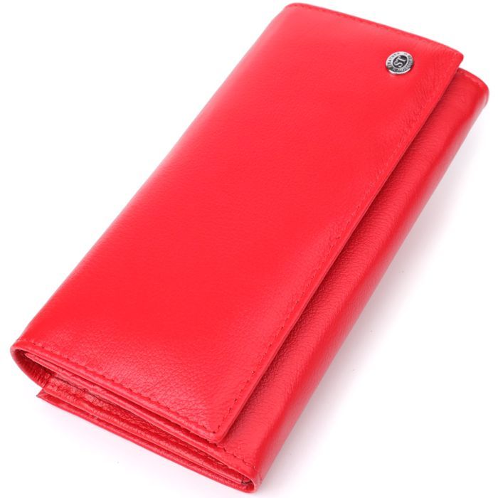 Кошелек ST Leather Из натуральной кожи Красный (23105)