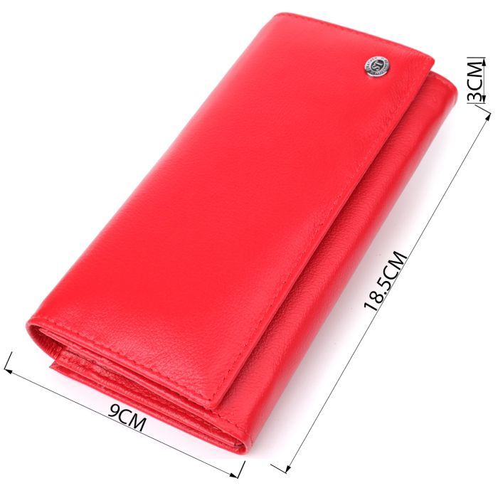 Кошелек ST Leather Из натуральной кожи Красный (23105) изображение 3