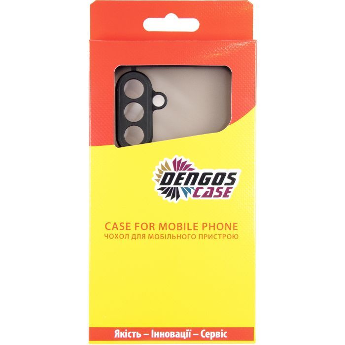 Чехол для мобильного телефона Dengos Samsung Galaxy A36 Matte + glass 2pcs (Black) (DG-CTG2P-15) изображение 4
