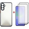 Чехол для мобильного телефона Dengos Samsung Galaxy A36 Matte + glass 2pcs (Black) (DG-CTG2P-15)