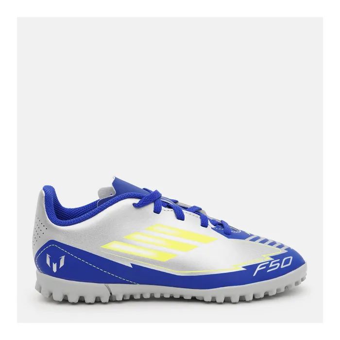 Сороконожки Adidas F50 Club Tf J Messi IH0923 Silvmt/Syello/Lucblu 38 2/3 EU (23,8см) (4067904312666)