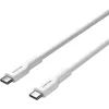 Дата кабель USB-C to USB-C 1.0m OnWire 60CL C-C 60W COLOR Braided 1m White Canyon (CND-CCAP60AB10W) зображення 2