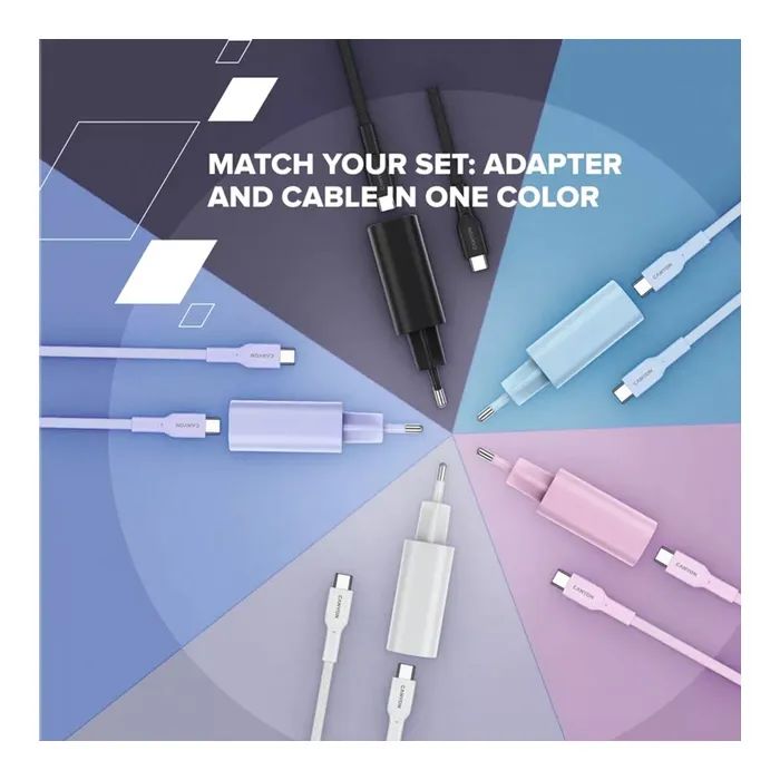 Дата кабель USB-C to USB-C 1.0m OnWire 60CL C-C 60W COLOR Braided 1m Purple Canyon (CND-CCAP60AB10PU) зображення 4