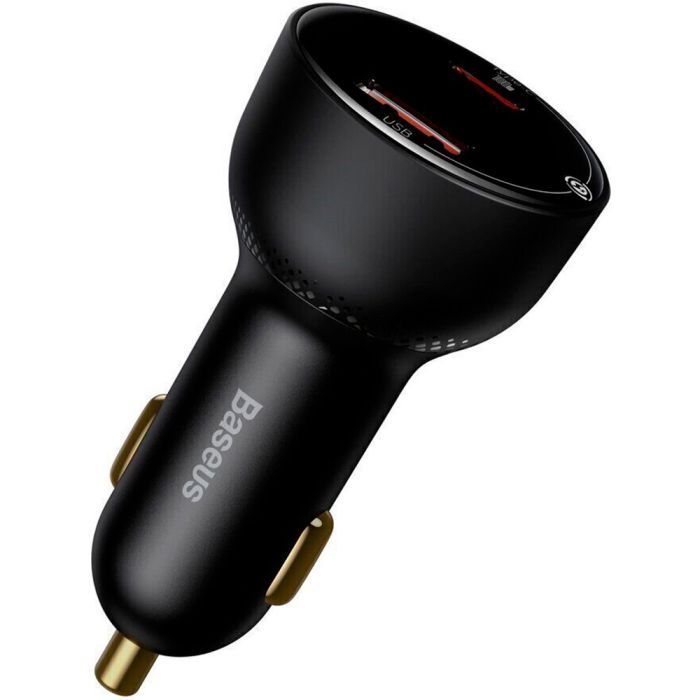 Зарядное устройство Baseus Superme Digital Display PPS Dual Quick Charger Car Charger black (TZCCZX-01) изображение 3