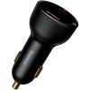 Зарядное устройство Baseus Superme Digital Display PPS Dual Quick Charger Car Charger black (TZCCZX-01) изображение 3