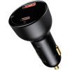 Зарядное устройство Baseus Superme Digital Display PPS Dual Quick Charger Car Charger black (TZCCZX-01) изображение 4
