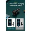 Зарядное устройство Baseus Superme Digital Display PPS Dual Quick Charger Car Charger black (TZCCZX-01) изображение 8