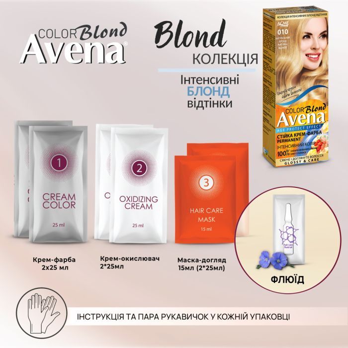 Краска для волос Acme Color Avena Blond Color Стойкая 216 - Пепельный блонд (4823115502469) изображение 9