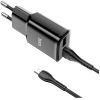 Зарядное устройство HOCO C88A Star round 2xUSB + cable Micro 12W Black (6931474749529) изображение 2