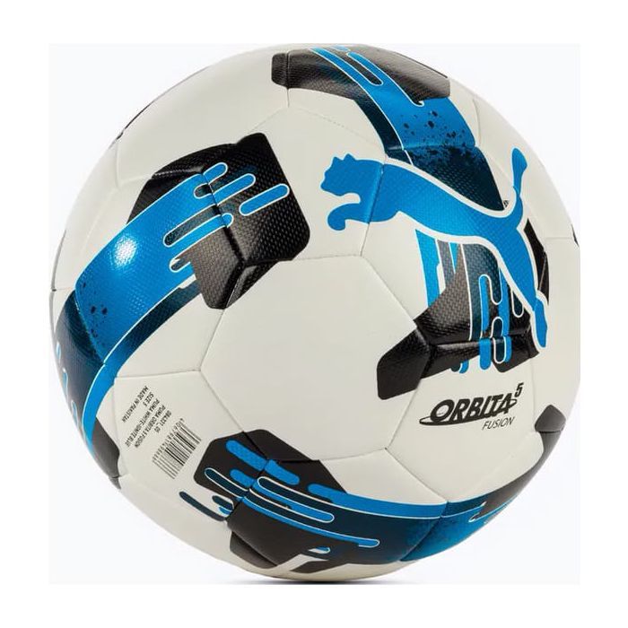 Мяч футбольный Puma Orbita 5 Fusion 084331-01 білий, чорний, болотний 5 (4067981496006) изображение 2