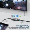 Переходник USB-C to HDMI 4K30Hz grey Promate (medialink-h1.grey) изображение 3