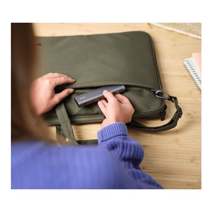 Концентратор Trust USB-C to 5xUSB-C aluminium 0.1m grey (25136_TRUST) зображення 4